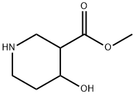 4-羟基哌啶-3-甲酸甲酯 结构式