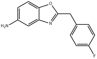 2-(4-fluorobenzyl)-1,3-benzoxazol-5-amine 结构式