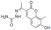 Hydrazinecarboxamide,  2-[1-(7-hydroxy-8-methyl-2-oxo-2H-1-benzopyran-3-yl)ethylidene]- 结构式