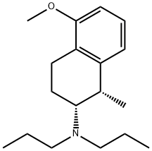 顺-(+)-5-甲氧基-1-甲基-2-(二正丙基氨基)萘满马来酸 结构式