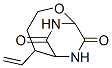 2-Oxa-6,8-diazabicyclo[3.2.2]nonane-7,9-dione,4-ethenyl-(9CI) 结构式