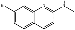 7-溴-N-甲基喹啉-2-胺 结构式