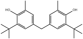 4,4'-亚甲基双(2-叔丁基-6-甲基苯酚) 结构式