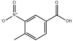 4-甲基-3-硝基苯甲酸 结构式
