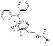 三苯基锍1,1,2-三氟-4-(甲基丙烯酰氧基)丁烷-1-磺酸盐 结构式
