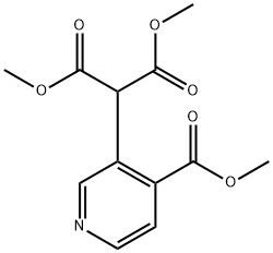 2-(4-(Methoxycarbonyl)pyridine-3-yl)Malonic Acid DiMethyl Ester 结构式