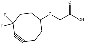 2-((6,6-difluorocyclooct-4-yn-1-yl)oxy)acetic acid 结构式
