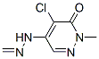 Formaldehyde,  (5-chloro-1,6-dihydro-1-methyl-6-oxo-4-pyridazinyl)hydrazone  (9CI) 结构式