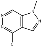 4-氯-1-甲基-1H-吡唑并[3,4-D]哒嗪 结构式