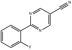 2-(2-Fluoro-phenyl)-pyrimidine-5-carbonitrile 结构式