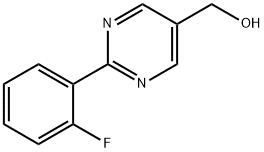 [2-(2-Fluoro-phenyl)-pyrimidin-5-yl]-methanol 结构式