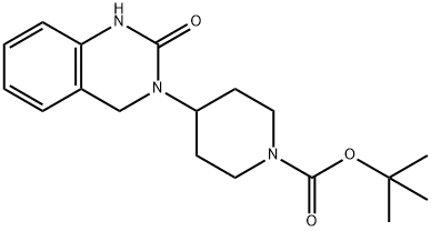 4-(2-氧代-1,2-二氢喹唑啉-3(4H) - 基)哌啶-1-甲酸叔丁酯 结构式