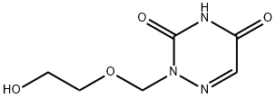 1-(2-hydroxyethoxymethyl)-6-azauracil 结构式