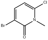 3-溴-6-氯-1-甲基-2(1H)-吡啶酮 结构式