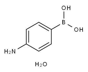 4-氨基苯硼酸水合物 结构式
