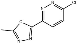 3-氯-6-(5-甲基-1,3,4-恶二唑-2-基)哒嗪 结构式