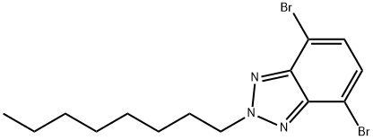 4,7-二溴-2-辛基-2H-苯并三唑 结构式
