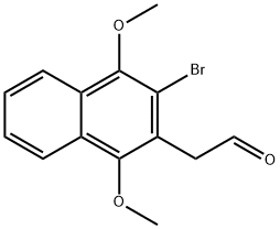 (3-BROMO-1,4-DIMETHOXY-NAPHTHALEN-2-YL)-ACETALDEHYDE 结构式