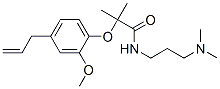 N-(3-dimethylaminopropyl)-2-(2-methoxy-4-prop-2-enyl-phenoxy)-2-methyl -propanamide 结构式