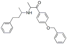 1-[4-(BENZYLOXY)PHENYL]-2-[(4-PHENYLBUTAN-2-YL)AMINO]PROPAN-1-ONE 结构式