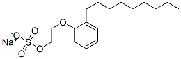 sodium 2-(nonylphenoxy)ethyl sulphate 结构式