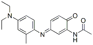 N-[3-[[4-(二乙基氨基)-2-甲基苯基]亚氨基]-6-氧代-1,4-环己二烯-1-基乙酰胺 结构式