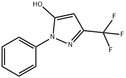 2-苯基-3-羟基-5-三氟甲基-2H-吡唑 结构式