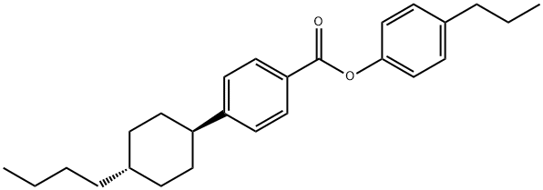 4'-反式-丁基环己基苯甲酸 4-丙基苯酯 结构式