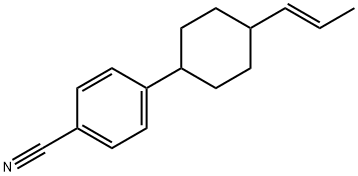 反-4-[4-[1-(E)-丙烯基]环己基]苄腈 结构式