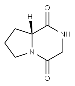 (R)-六氢吡咯并[1,2-A]吡嗪-1,4-二酮 结构式