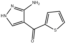 (3-氨基吡唑-4-基)(2-噻吩)甲酮 结构式