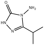 4-氨基-3-异丙基-1,2,4-三唑啉-5-酮 结构式