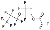 2-Fluoroacrylic acid 2-(heptafluoropropyloxy)-2,3,3,3-tetrafluoropropyl ester 结构式