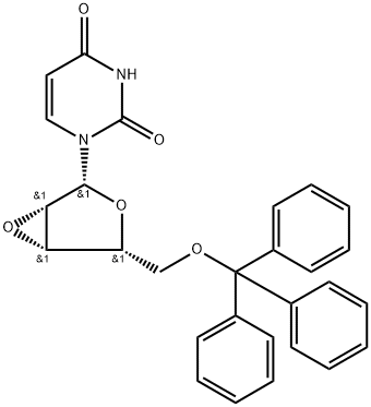5’-O-Trityluridine-2’,3’-lyxo-epoxide 结构式