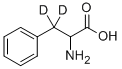 DL-苯丙氨酸-3,3-D2 结构式