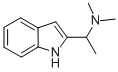 2-[1-(Dimethylamino)ethyl]indole 结构式