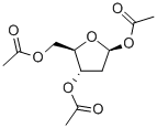 1,3,5-三乙酰基-2-脱氧-beta-D-赤式戊呋喃糖 结构式