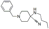 1-苄基-4-(丁基氨基)哌啶-4-甲腈 结构式