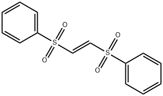 反-1,2-双(苯基磺酰基)乙烯 结构式