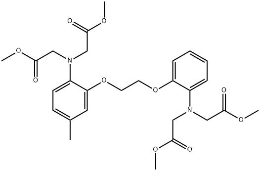 5-Methyl-bis-(2-aminophenoxymethylene)-N,N,NNtetraacetate Methyl Ester 结构式