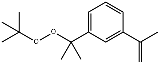1,1-二甲基乙基-1-甲基-1-[3-(1-甲基乙烯基)苯基]乙基过氧化物 结构式
