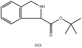 叔丁基2,3-二氢-1H-异吲哚-1-甲酸酯盐酸盐 结构式