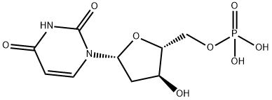 2'-脱氧尿苷-5'-单磷酸(DUMP) 结构式