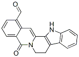 5,7,8,13-Tetrahydro-5-oxobenz[g]indolo[2,3-a]quinolizine-1-carbaldehyde 结构式