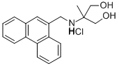 1,3-Propanediol, 2-methyl-2-((9-phenanthrenylmethyl)amino)-, hydrochlo ride 结构式
