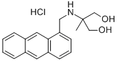 1,3-Propanediol, 2-((1-anthracenylmethyl)amino)-2-methyl-, hydrochlori de 结构式