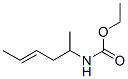 Carbamic  acid,  (1-methyl-3-pentenyl)-,  ethyl  ester  (9CI) 结构式