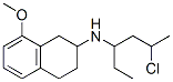 8-methoxy-2-(N-2'-chloropropyl-N-propyl)aminotetralin 结构式