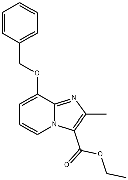 2-甲基-8-(苄氧基)咪唑并[1,2-A]吡啶-3-甲酸乙酯 结构式