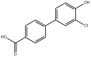 3'-氯-4'-羟基-[1,1'-联苯]-4-羧酸 结构式